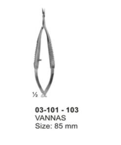 Micro Scissors (Spring Type )with Flat Handles