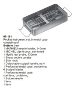 Suturing Instrument Set. Pocket Instrument Set